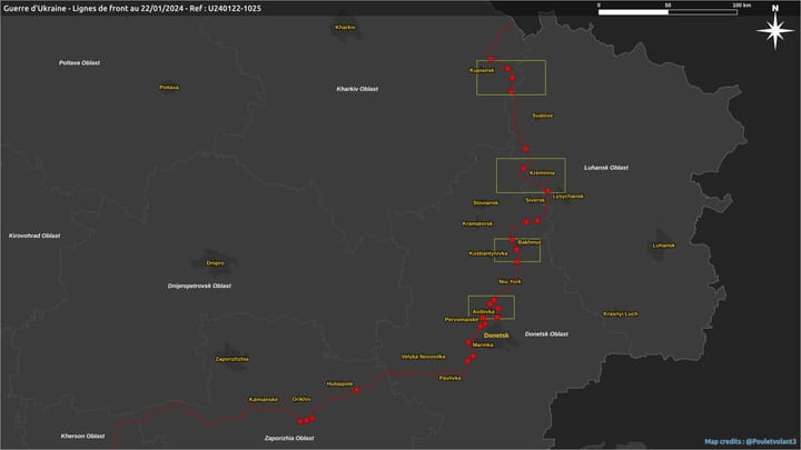 Bilan hebdomadaire n° 80 du 23 janvier 2024 (guerre d’Ukraine)